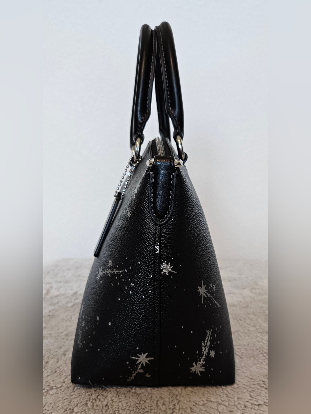 Coach Sadie Satchel Bag With Star Print - Picture 4 of 16